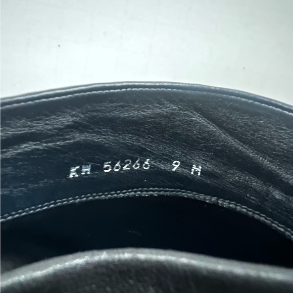 Stuart Weitzman Black Leather Wedge Knee-High Boots (9) - Picture 13 of 16